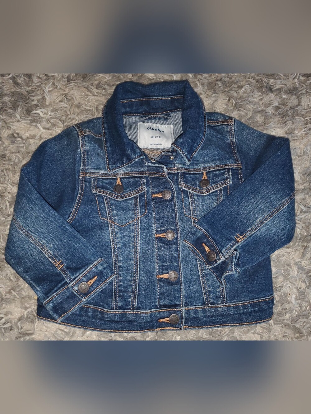 24 Month Old Navy Dark Blue Denim Jean Jacket